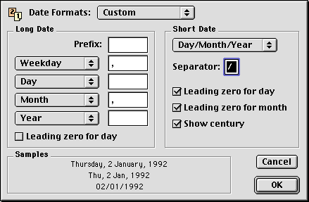 set this date format