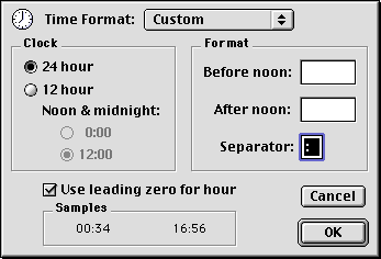 set this time format